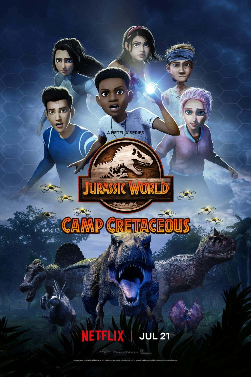 原版纪录片《侏罗纪世界营地白垩纪/Jurassic World Camp Cretaceous》S03 1080p NF WEBRip DDP5 1 x264-NTb 原版无字纪录片解说素材1080高清下载