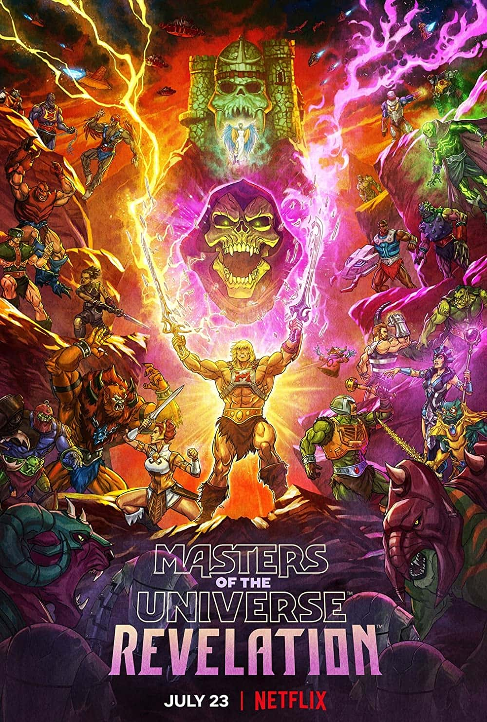 原版纪录片《宇宙启示录的主人/Masters of the Universe Revelation》S01 720p NF WEBRip DDP5 1 x264-AGLET 原版无字纪录片解说素材1080高清下载