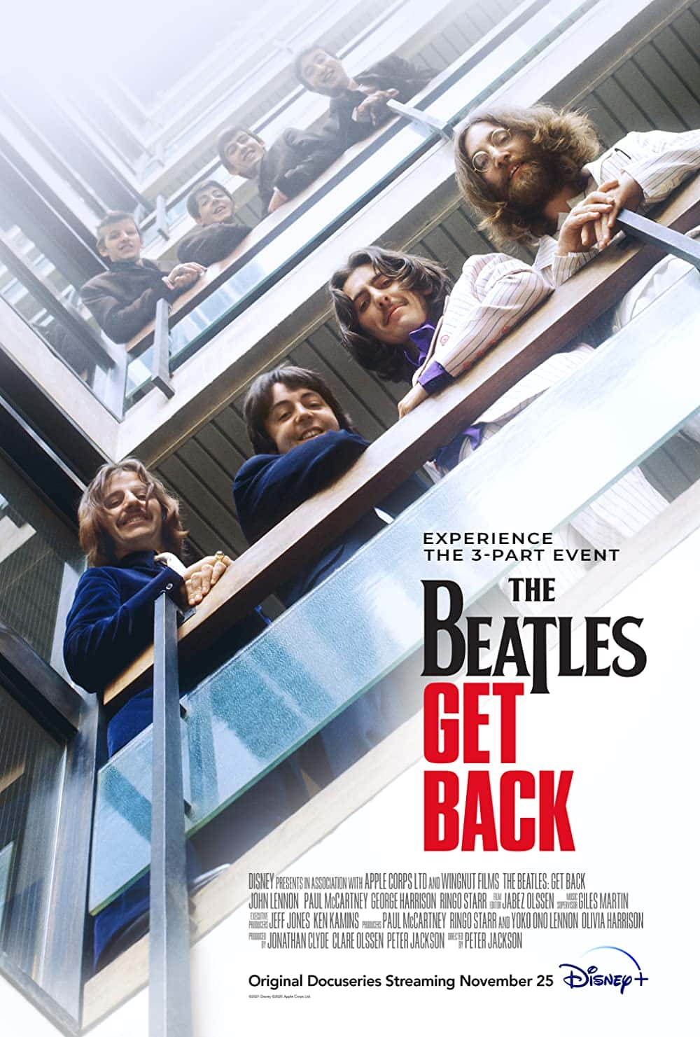 原版纪录片《甲壳虫乐队回来了/The Beatles Get Back》S01 WEBRip x265-ION265 原版无字纪录片解说素材1080高清下载