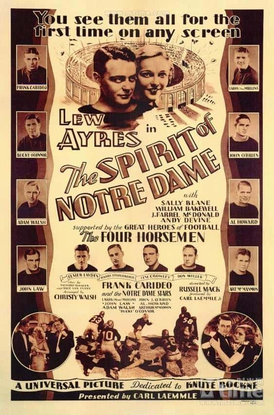 剧情运动电影《活力四射的青春(1931)/ The Spirit of Notre Dame》-电影资源1080P/720P/360P高清标清网盘BT迅雷下载