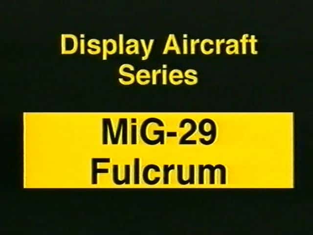 ¼Ƭ׸-29ս/Mig-29 Fulcrum-Ļ