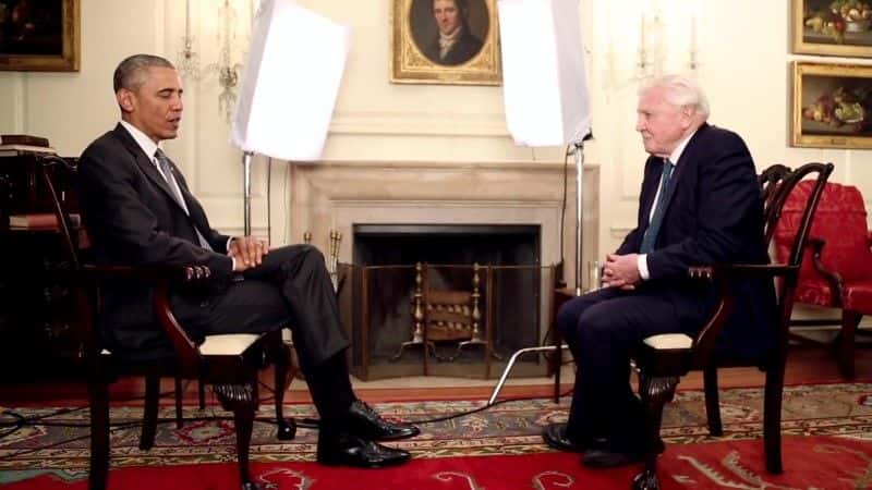 ¼Ƭջ°ͳ David Attenborough Meets President Obamaȫ1-Ļ/Ļ