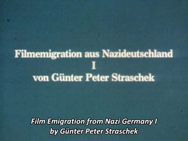 ¼ƬӰɴ¹ Film Emigration from Nazi GermanyĻ/Ļ