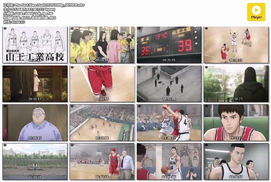 [2022][日本][动画] [BT/网盘下载][灌篮高手_剧场版/The First Slam Dunk][DVDRIP-MKV/5.5G][国日双语中字][1080P][多版本]