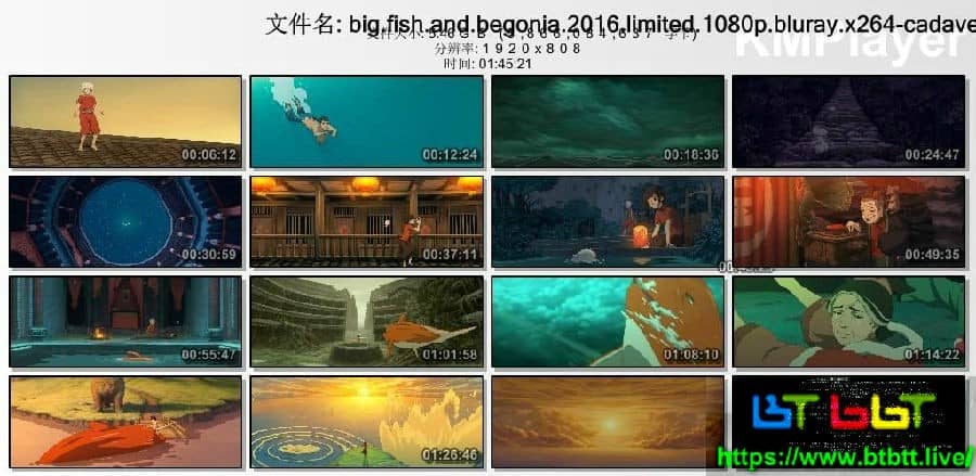 [2016][大陆][动画][纯净版][BT/网盘下载][大鱼海棠 Big.Fish.and.Begonia][BD/MKV/5.46GB][1080P][英语/外挂中文字幕]