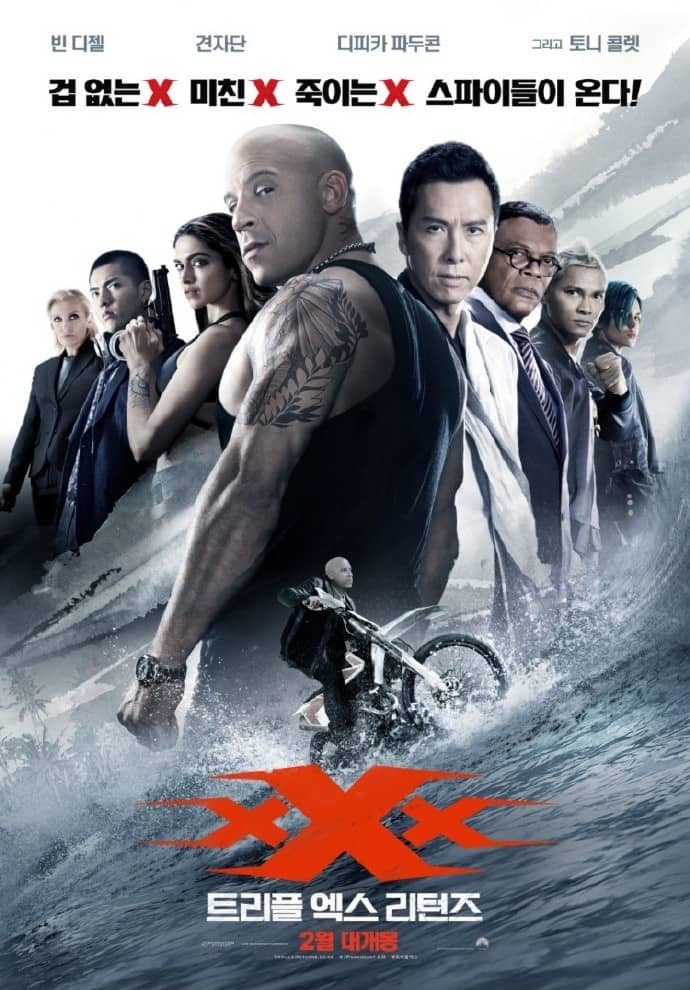 [2017][欧美][动作][BT下载][极限特工3：终极回归（韩版）xXx: The Return of Xander Cage 2017][HD-MKV/2.4G][中英字幕][720