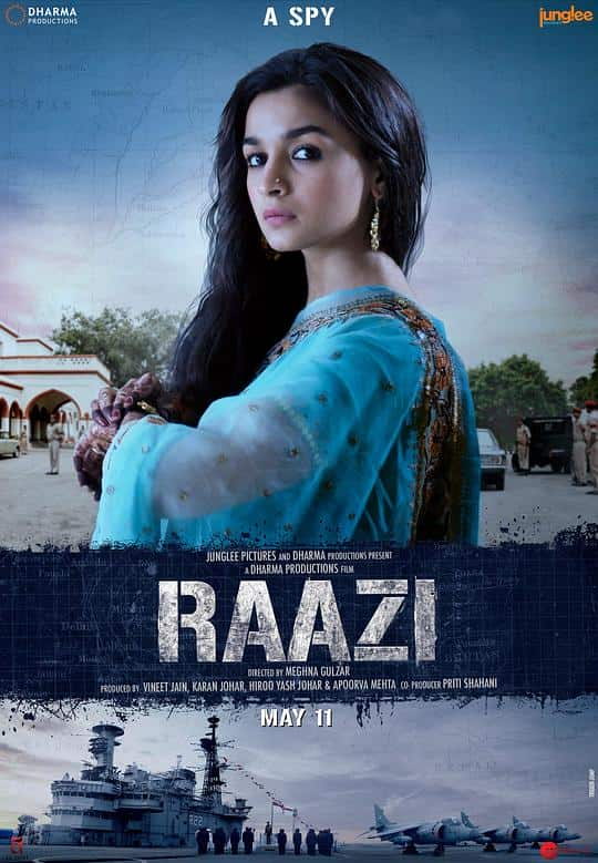 [2018][印度][剧情][BD-1080P]心甘情愿[简繁英字幕].Raazi.2018.BluRay.1080p.DTS-HD.MA5.1.x265.10bit- 6.69GB