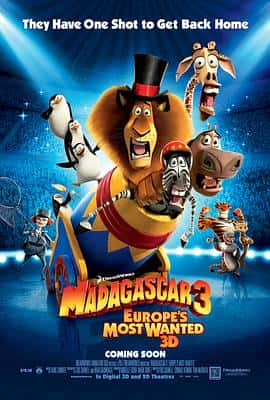 喜剧动画冒险电影《马达加斯加3 Madagascar 3: Europe&amp;#8217;s Most Wanted/2012》-蓝光4K/1080P/720P/360P高清标清网盘百度云BT种子磁力迅雷下载