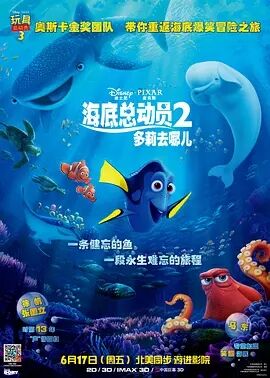 美国动漫《海底总动员2 Finding Dory》(2016)[1080P][超清][BT下载]