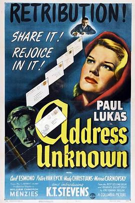 美国电影剧情片《无法投递 Address Unknown》(1944)[1080P][超清][BT下载]