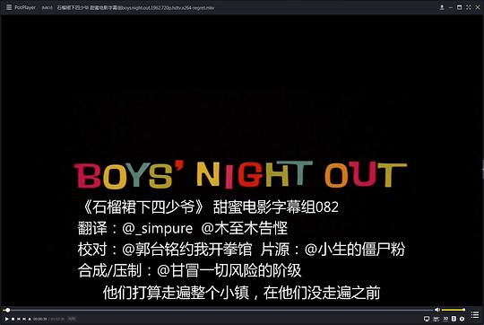 电影《石榴裙下四少爷  Boys' Night Out》（1962美国）--高清4K/1080P迅雷BT资源下载