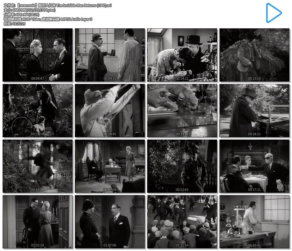 电影《隐形人归来  The Invisible Man Returns》（1940美国）--高清4K/1080P迅雷BT资源下载