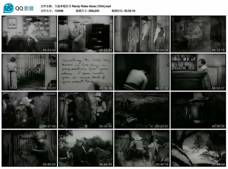 纪录片《兰迪单枪匹马  Randy Rides Alone》（1934美国）--高清4K/1080P迅雷BT资源下载