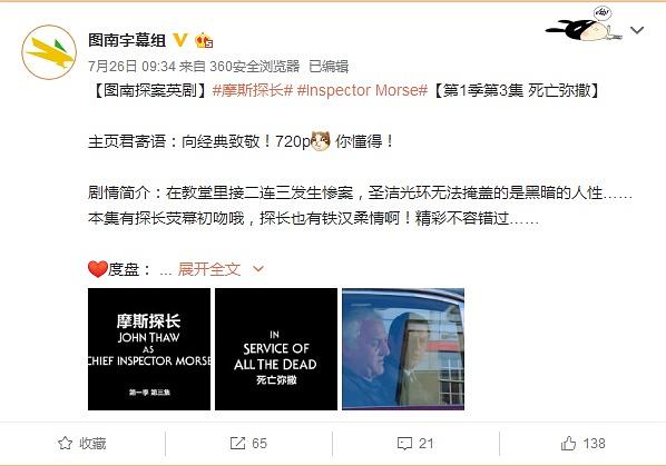 电影《摩斯探长：众灵之祷  Inspector Morse: Service of All the Dead》（1987英国）--高清4K/1080P迅雷BT资源下载