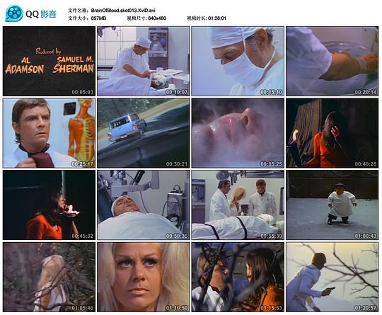 电影《满血大脑  Brain of Blood》（1971美国）--高清4K/1080P迅雷BT资源下载